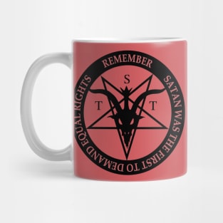 Satan Demands Equal Rights (black) Mug